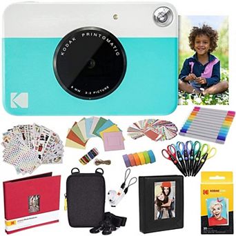 Kodak Printomatic Instant Print Camera & Photo Paper (20 Sheets) - All-in-one Bundle
