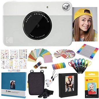 Kodak Printomatic Instant Print Camera & Photo Paper (20 Sheets) - All-in-one Bundle