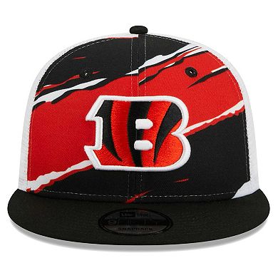 Men's New Era Black Cincinnati Bengals Tear Trucker 9FIFTY Snapback Hat