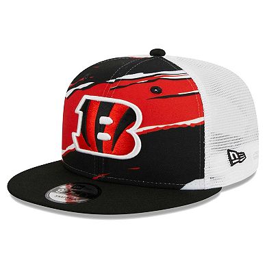 Men's New Era Black Cincinnati Bengals Tear Trucker 9FIFTY Snapback Hat