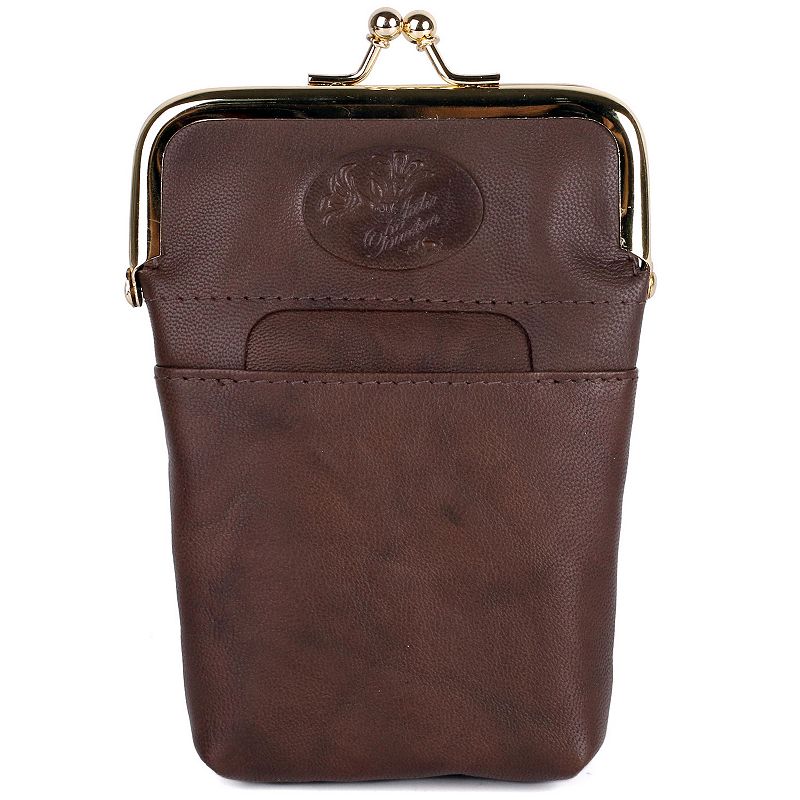 Julia Buxton Heiress Leather Cigarette Case, Brown