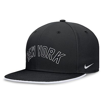 Men s Nike Black New York Yankees Primetime True Performance Fitted Hat