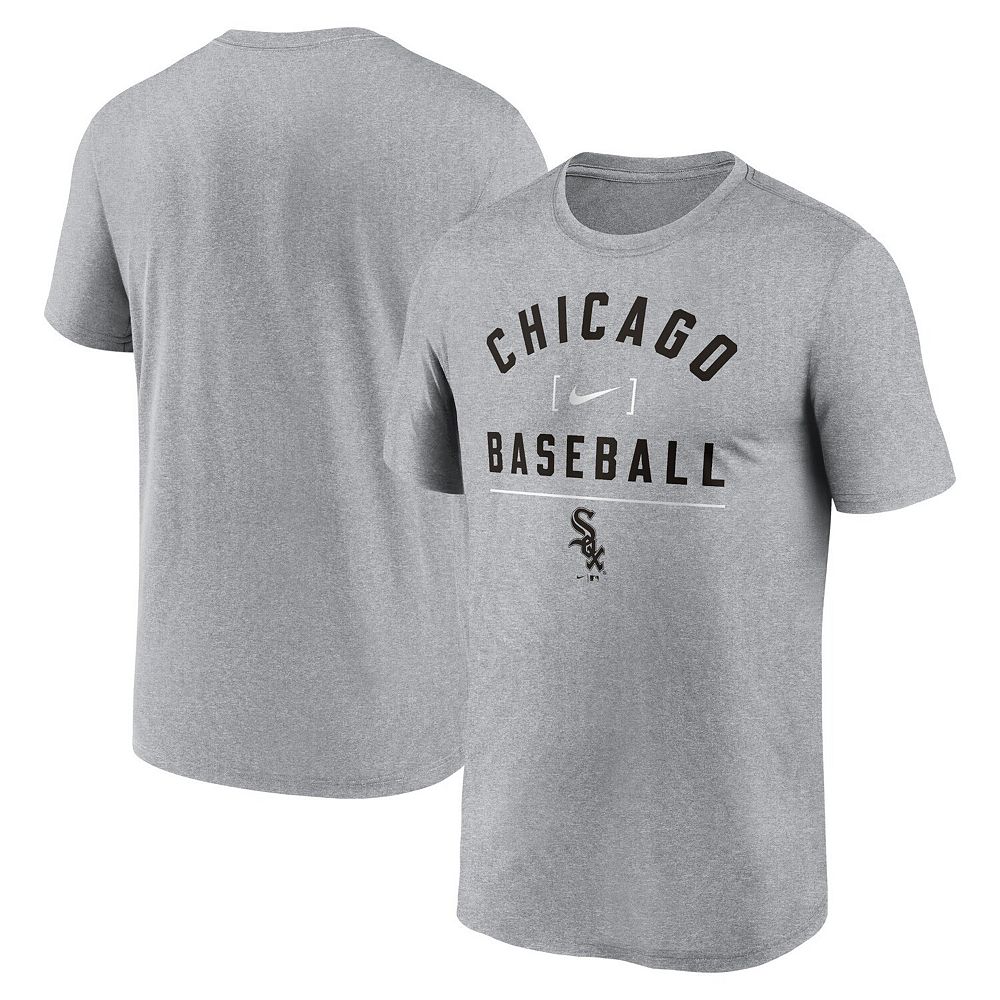 Men's Nike Heather Charcoal Chicago White Sox Arch Baseball Stack ...