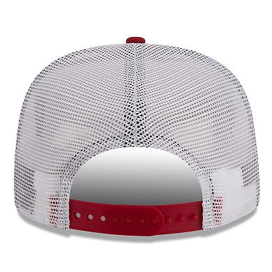 Men's New Era Cardinal/White Arizona Cardinals Original Classic Golfer Adjustable Hat