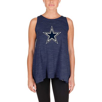 Women s New Era Navy Dallas Cowboys Plus Size Space Dye Active Tank Top