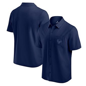 Men's Fanatics Navy Houston Texans Front Office Button-Up Shirt