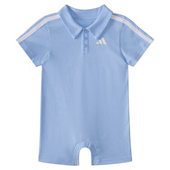 Toddler Boy adidas Cotton Polo Romper