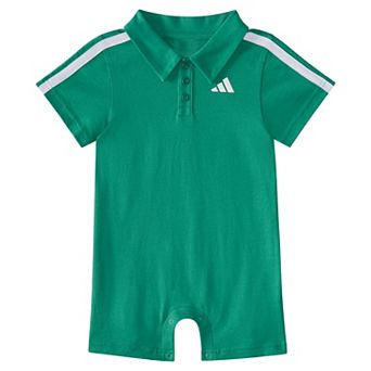 Toddler Boy adidas Cotton Polo Romper
