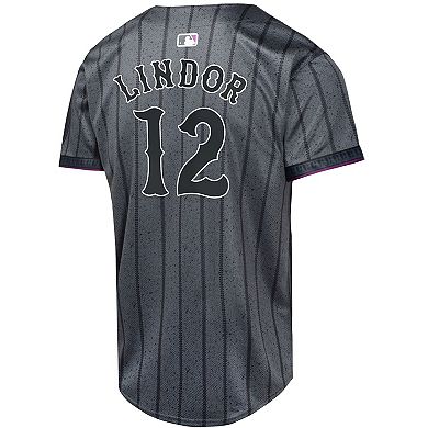 Youth Nike Francisco Lindor Graphite New York Mets 2024 City Connect Limited Player Jersey