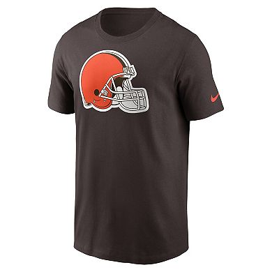 Men's Nike Brown Cleveland Browns Logo Essential T-Shirt