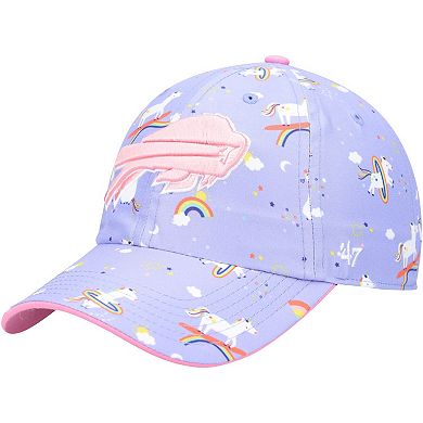 Girls Preschool '47 Purple Buffalo Bills Unicorn Clean Up Adjustable Hat