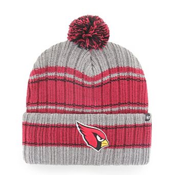 Men's '47 Graphite Arizona Cardinals Rexford Cuffed Knit Hat with Pom
