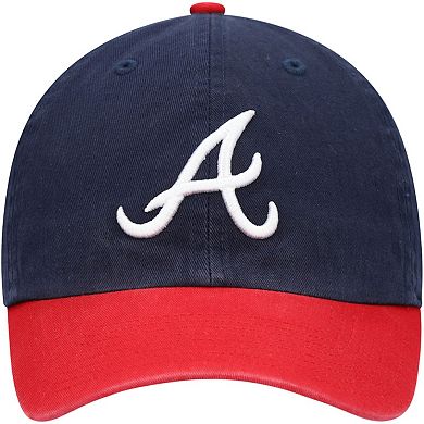 Men's '47 Navy Atlanta Braves Clean Up Adjustable Hat