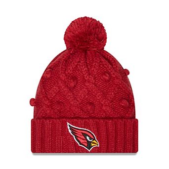 Women's New Era Cardinal Arizona Cardinals Toasty Cuffed Knit Hat with Pom