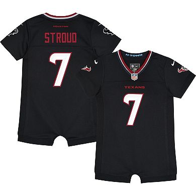Newborn & Infant Nike C.J. Stroud Navy Houston Texans Game Romper Jersey