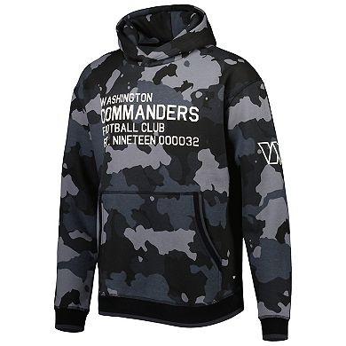 Men's The Wild Collective Black Washington Commanders Camo Pullover Hoodie