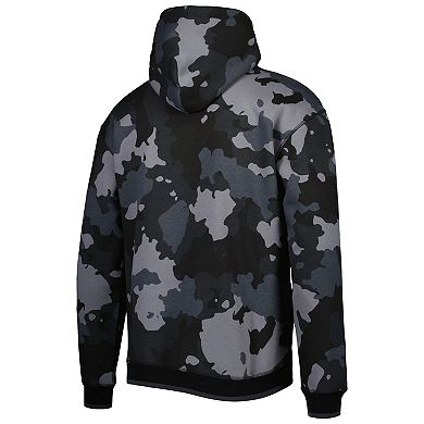 Men's The Wild Collective Black New England Patriots Camo Pullover Hoodie