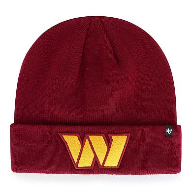 Men's '47 Burgundy Washington Commanders Primary Cuffed Knit Hat