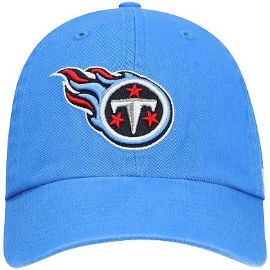 Men's '47 Light Blue Tennessee Titans Secondary Clean Up Adjustable Hat