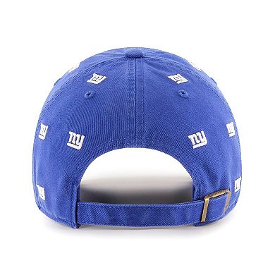 Unisex '47 Royal New York Giants Confetti Clean Up Adjustable Hat
