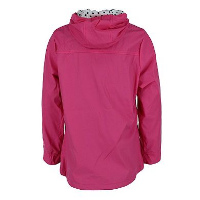 Kid's Hooded Rain Slicker Jacket With Toggle