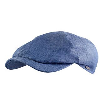 Men's Hopsack Linen Slim Newsboy Cap