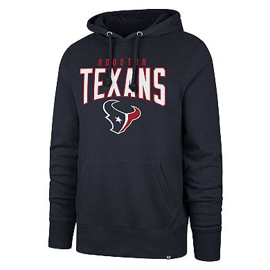 Men's '47 Navy Houston Texans Headline Pullover Hoodie