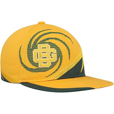 Youth Mitchell & Ness Gold/Green Green Bay Packers Spiral Snapback Hat