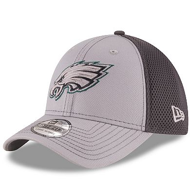 Men's New Era Gray/Graphite Philadelphia Eagles Grayed Out Neo 2 39THIRTY Flex Hat