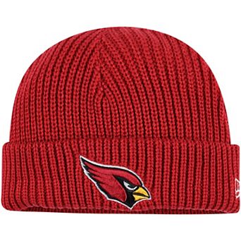 Men's New Era Cardinal Arizona Cardinals Fisherman Skully Cuffed Knit Hat