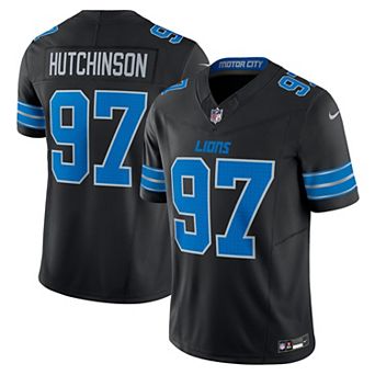 Men's Nike Aidan Hutchinson Black Detroit Lions 2nd Alternate Vapor F.U.S.E. Limited Jersey