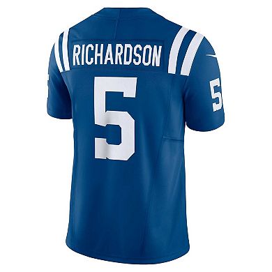Men's Nike Anthony Richardson Royal Indianapolis Colts Vapor F.U.S.E. Limited Jersey