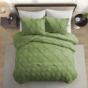 Unikome Cozy All-season Comforter-pinch Pleat Design Down-alternative Comforter Set
