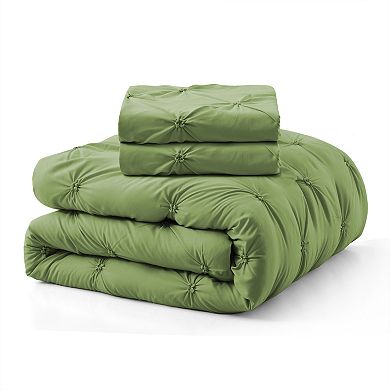 Unikome Cozy All-season Comforter-pinch Pleat Design Down-alternative Comforter Set