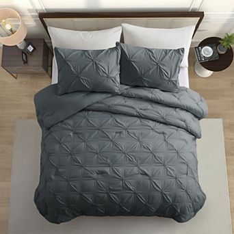 Unikome All Season Soft Down Alternative Bed Comforter- Pintuck Bed Comforter Set