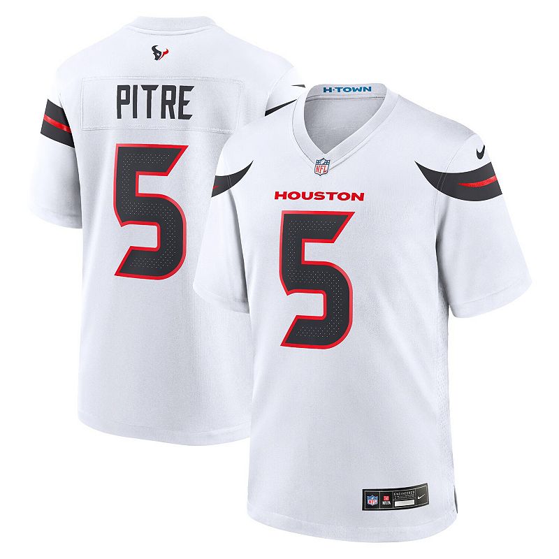 Men's Nike Jalen Pitre White Houston Texans Game Jersey,