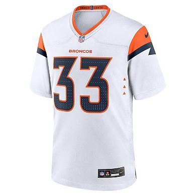 Men's Nike Javonte Williams White Denver Broncos Mile High Collection Game Jersey
