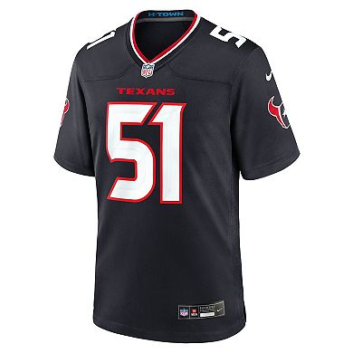 Men's Nike Will Anderson Jr. Navy Houston Texans Game Jersey