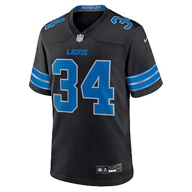 Men's Nike Alex Anzalone Black Detroit Lions 2nd Alternate Game Jersey