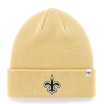 Men's '47 Gold New Orleans Saints Secondary Basic Cuffed Knit Hat