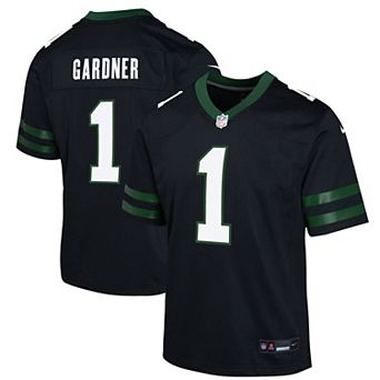 Youth Nike Ahmad Sauce Gardner Legacy Black New York Jets Alternate Game Jersey