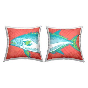 Stupell Home Decor Bike & Van on Shore Throw Pillow