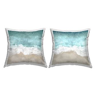 Stupell Home Decor Surfer on Shoreline Throw Pillow