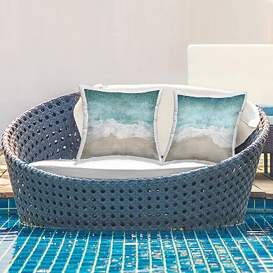 Stupell Home Decor Surfer on Shoreline Throw Pillow