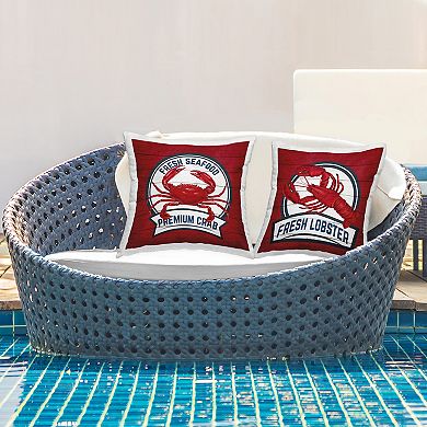 Stupell Home Decor Blue Lake Life Oars Throw Pillow