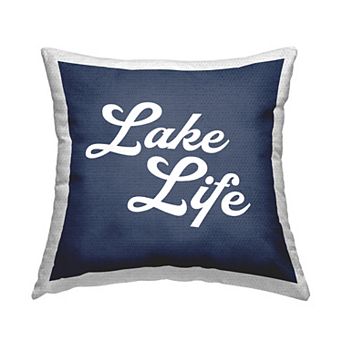Stupell Home Decor Beach Shore & Bike Throw Pillow