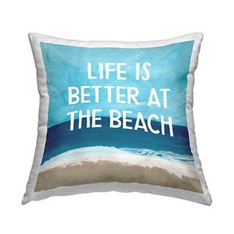 Stupell Home Decor Abstract Ocean Phrase Throw Pillow