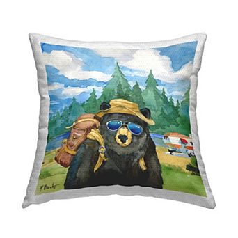 Stupell Home Decor Vintage Surfs Up Wave Throw Pillow