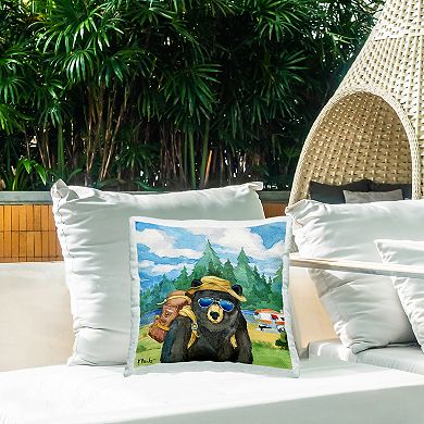 Stupell Home Decor Vintage Surfs Up Wave Throw Pillow