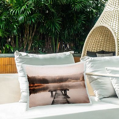 Stupell Home Decor I Beach with Umbrella Throw Pillow